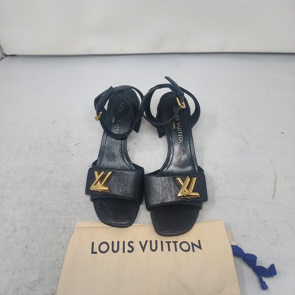 Louis Vuitton Black LV Shake Strappy Sandal - Picture 9 of 12